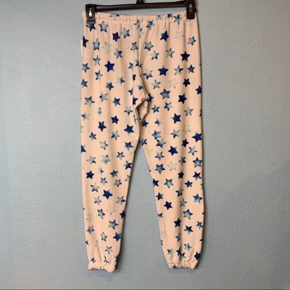 NEW Chaser Indigo Blue Stars Lounge Joggers | Large - Picture 4 of 7